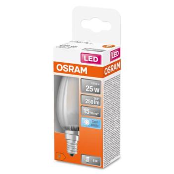 OSRAM LED gyertya E14 Classic B 2,5W 4,000K matt kép