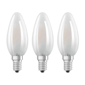 OSRAM LED gyertya E14 Classic B 4W 2700K matt 3db kép