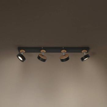 OSRAM LED mennyezeti spotlámpa PLUTO, fekete, 4 spot, 3000 K kép
