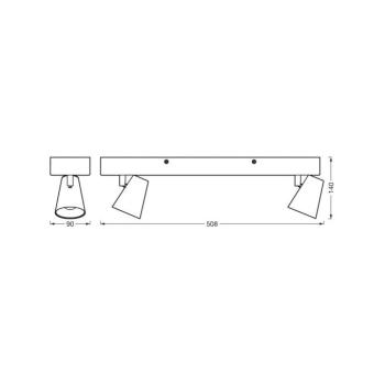 OSRAM LED mennyezeti világítás NEPTUNE CLICK-SELECT, 2 spotlámpa, fehér kép