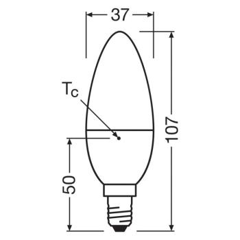 OSRAM LED Relax/Active/Sleep gyertya E14 4.9W matt 827/840 kép