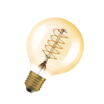 OSRAM LED Vintage 1906, G80, E27, 7 W, arany, 2200 K, dim. kép