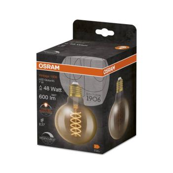 OSRAM Vintage 1906 LED gömb G95 E27 7W arany dim kép