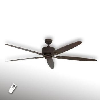 Öt szárnyas mennyezeti ventilátor Eco Elements barna kép