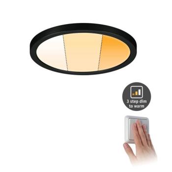 Paulmann Areo panel dimtowarm kerek fekete Ø17.5cm kép