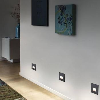 Paulmann LED beépíthető fali lámpa EDGE, fekete kép