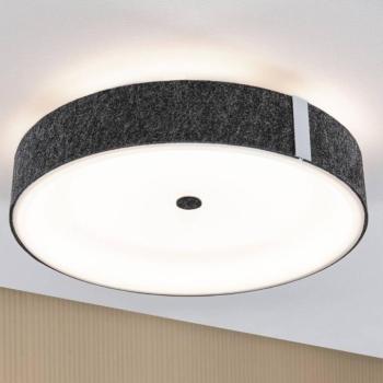 Paulmann LED mennyezeti lámpa Malika, antracit, filc, 3 fokozatú kép