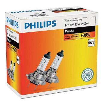 Philips Készlet 2 x autó izzó Philips VISION 12972PRC2 H7 PX26d/55W/12V  kép