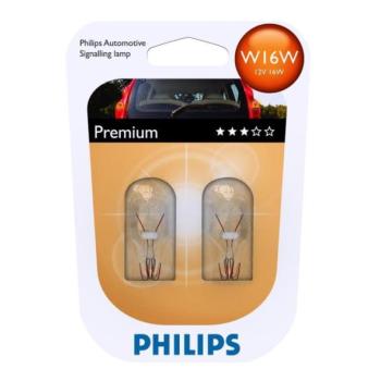 Philips KÉSZLET 2x Autó izzó Philips VISION 12067B2 W16W W2,1x9,5d/16W/12V  kép
