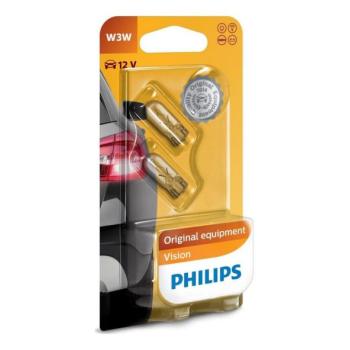 Philips KÉSZLET 2x Autó izzó Philips VISION 12256B2 W2,1x9,5d/3W/12V  kép