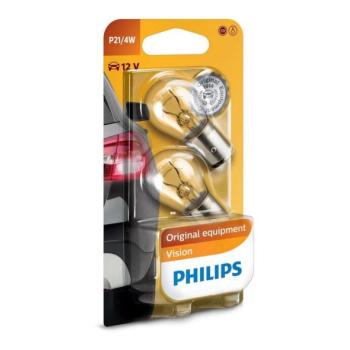 Philips KÉSZLET 2x Autó izzó Philips VISION 12594B2 BAZ15d/4W/12V  kép