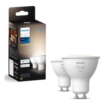 Philips KÉSZLET 2x LED Dimmelhető izzó Philips Hue WHITE GU10/4,2W/230V 2700K  kép