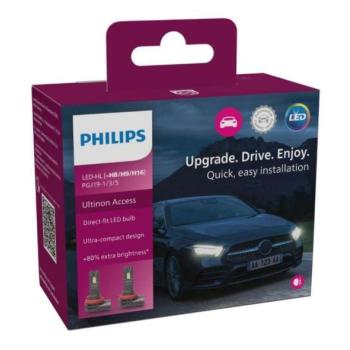 Philips KÉSZLET 2xLED Autó izzó 11366 U2500 CX H8/H9/H16 PGJ19 kép