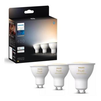 Philips KÉSZLET 3x LED Dimmelhető izzó Philips Hue WHITE AMB. GU10/4,2W/230V 2200 kép