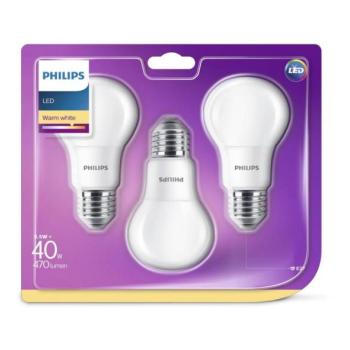 Philips KÉSZLET 3x LED Izzó Philips E27/5,5W/230V 2700K  kép