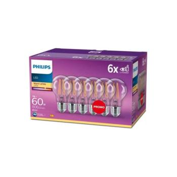 Philips KÉSZLET 6x LED Izzó VINTAGE Philips E27/7W/230V 2700K  kép