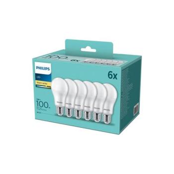 Philips KÉSZLET 6xLED Izzó Philips A60 E27/13W/230V 2700K  kép