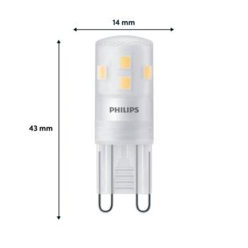 Philips LED-csőbázisú izzó G9 1,9 W 220 lm 2700 K matt 6 db kép