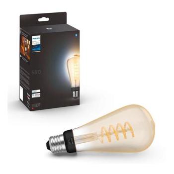 Philips LED Dimmelhető izzó Philips Hue WHITE AMBIANCE ST72 E27/7W/230V 2200 kép