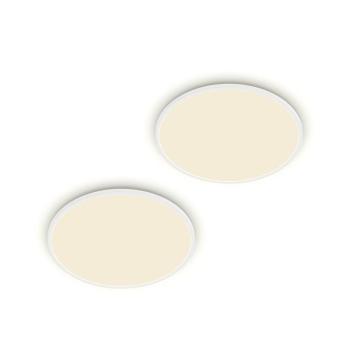 Philips LED mennyezeti lámpa SuperSlim 2 db-os készlet IP44 Ø 25 cm 4000 K kép