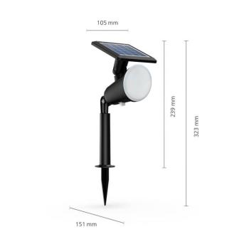 Philips LED napelemes földi tüske fény Jivix kép