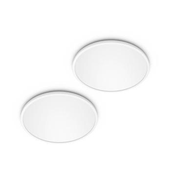 Philips LED SuperSlim 2 darabos szett, fehér, IP44, Ø 30 cm, 2700 K kép