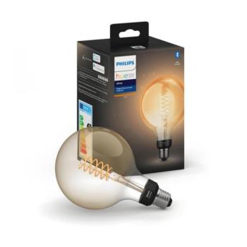 Philips LED Szabályozható izzó Philips Hue WHITE FILAMENT G125 E27/7W/230V 2100K  kép
