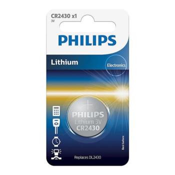 Philips Philips CR2430/00B lítium gombelem CR2430 MINICELLS 3V 300mAh  kép