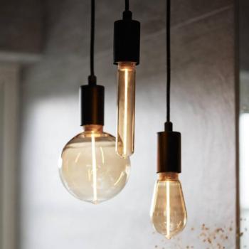PR Home Edge LED izzó E27 arany 2W 1,800K dimmelhető T30 kép
