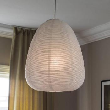 PR Home függőlámpa Maki, fehér, papír, Ø 43 cm, E27 kép