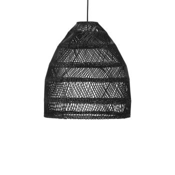 PR Home Maja lógó lámpa rattan fekete, Ø 36,5 cm kép
