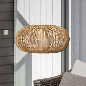 PR Home Zuri kültéri függőlámpa, Ø 51 cm, rattan, dugó kép