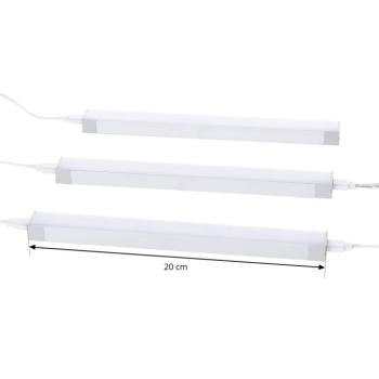 Prios Esbena LED-es szekrény alatti lámpa CCT 20 cm 3 darabos szett kép