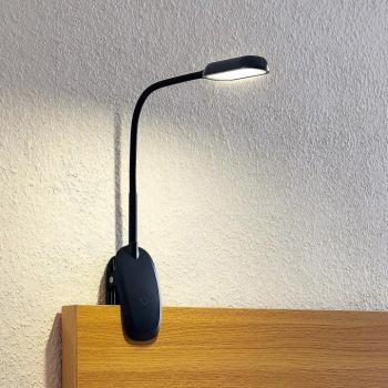 Prios LED bilincslámpa Najari, fekete, újratölthető akkumulátorral, USB, kép