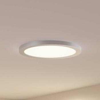 Prios LED mennyezeti lámpa Aureka, Ø 33 cm, ezüst, fém kép
