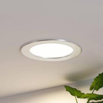 Prios LED süllyesztett lámpa Cadance, ezüst, 17 cm, 3 darabos készlet, CCT kép