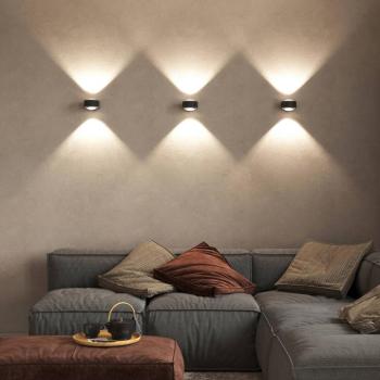 Puk Maxx Wall, LED, átlátszó lencsék, matt fekete kép
