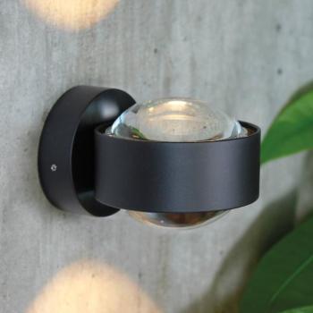 Puk Mini Wall LED 2x8W lencsék átlátszó, fekete matt kép