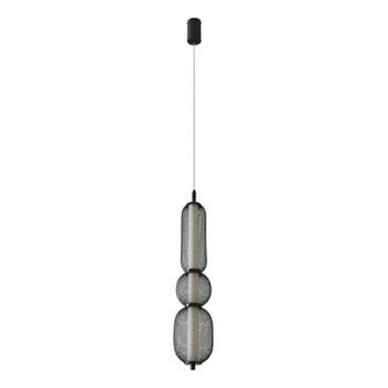  PUMA LED függőlámpa kábelen, 15W/230V, átm. 14 cm, fekete  kép