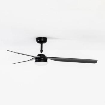 Punt M mennyezeti ventilátor DC LED lámpa fekete kép