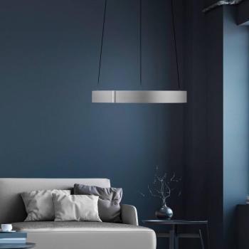 PURE LED-es függőlámpa E-Clipse, alumínium Ø 50 cm fém CCT kép