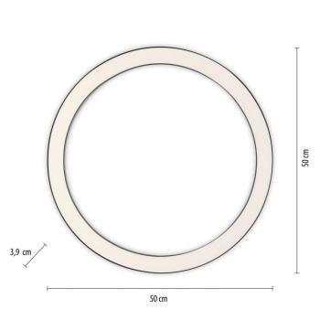PURE LED mennyezeti lámpa Lines, Ø 50 cm, antracit, CCT, távirányítóval kép
