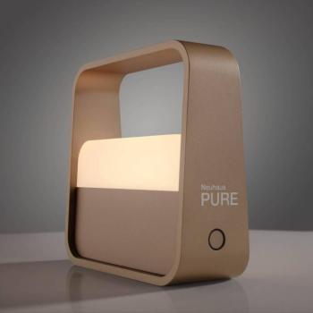 PURE LED újratölthető asztali lámpa Pure Go, bronz, alumínium kép