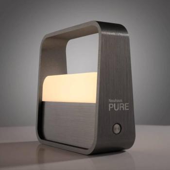 PURE LED újratölthető asztali lámpa Pure Go, szürke, alumínium kép
