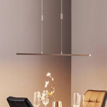 Quitani LED-es függőlámpa Tolu, nikkel, hossza 118 cm kép