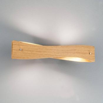Quitani LED fali lámpa Lian, tölgyfa kép