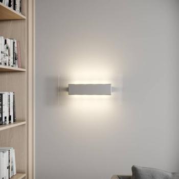 Quitani LED fali lámpa Lole, alumínium, 59 x 29 cm, üveg kép
