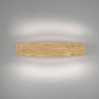 Quitani LED fali lámpa Persida, 48 cm hosszú, tölgyfa, 2700 K kép
