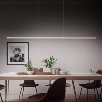 Quitani Margita LED-es függőlámpa, 148 cm hosszú, ezüst színű kép