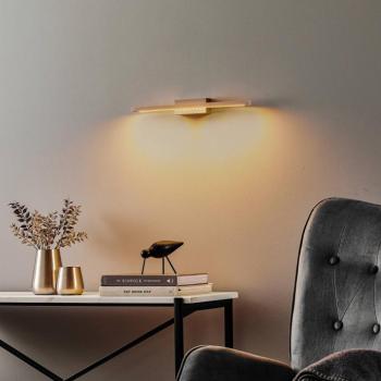 Quitani Tolu LED fali lámpa, nikkel, 45cm kép